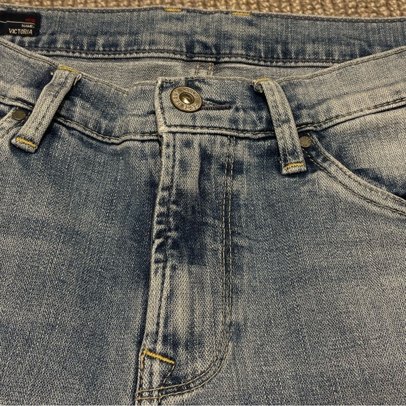 HANDPAINTED Pepe Jeans Slim Fit Mid Waist Jeans (27) - Picture 2 of 13